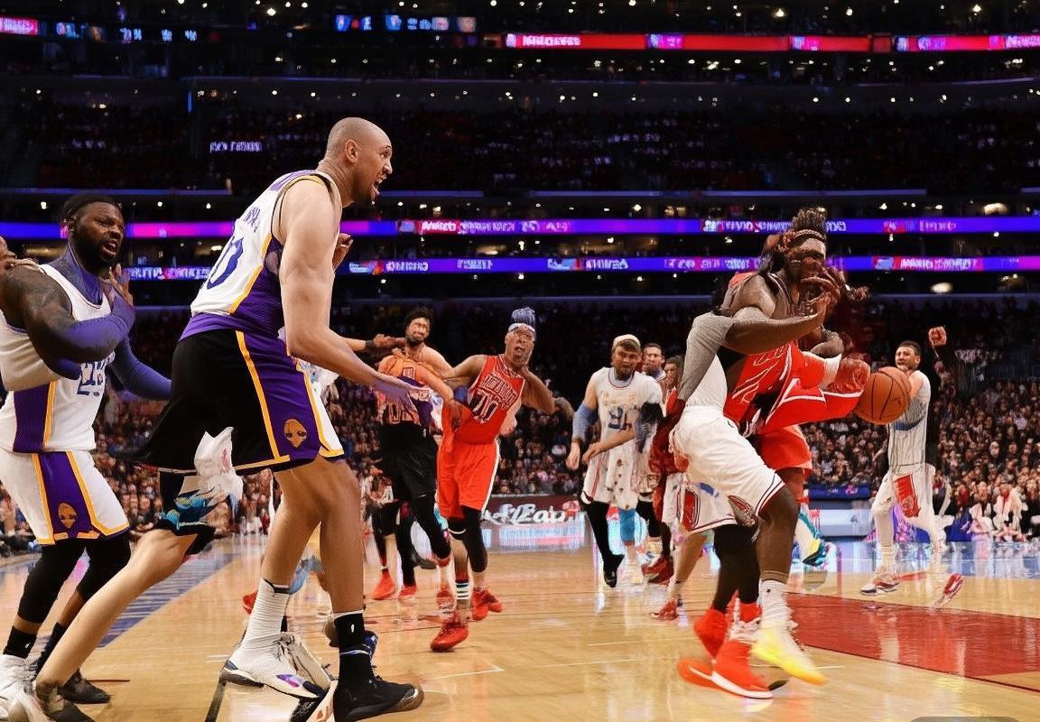 2019公牛对湖人经典对决：拉文詹姆斯激情碰撞